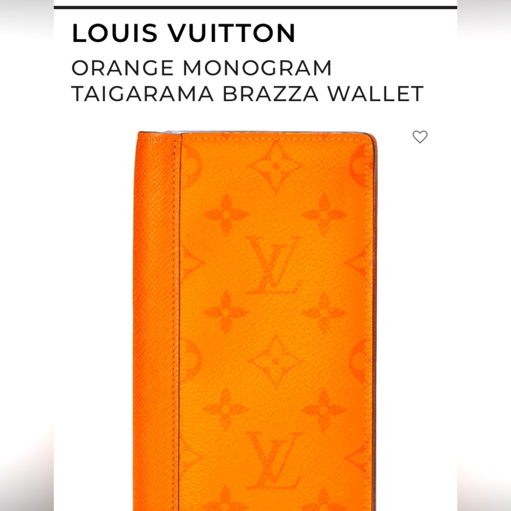 Louis Vuitton Orange Monogram Wallet